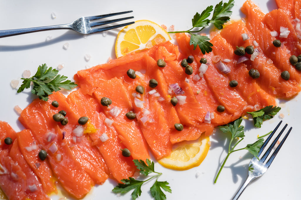 King Salmon Carpaccio: Simple, Sustainable, and Delicious